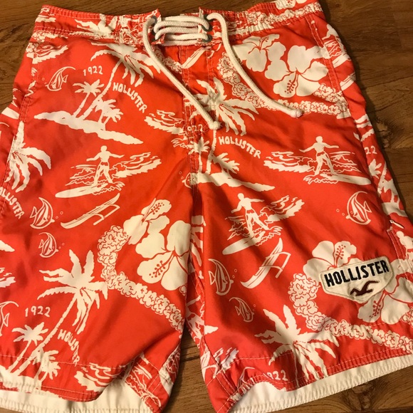 Hollister Other - Hollister Beach Theme Swim Trunks